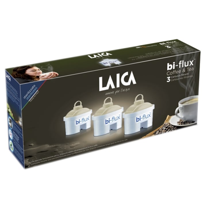 Laica Biflux Tea & Coffee szűrők Vízszűrő kancsóhoz, 3 db