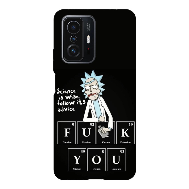 Husa telefon compatibila cu Xiaomi Redmi Note 14 Pro Plus, Viceversa, model Science is wise Rick, Silicon, TPU