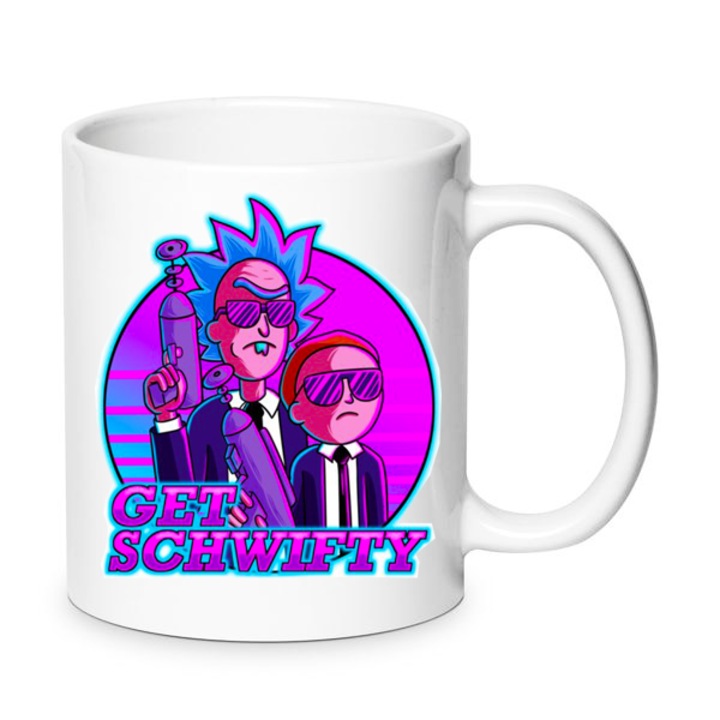 Чаша Рик и Морти, керамична, 330 мл, хърл