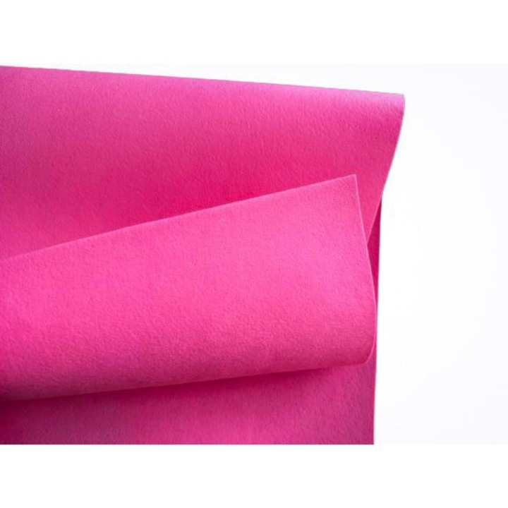 Fetru rigid 1mm 50X50cm, roz deschis