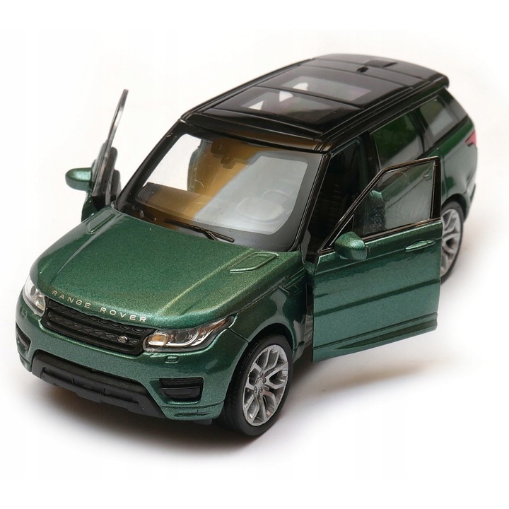 Модел автомобил Welly, RANGE ROVER SPORT, Лят, Мащаб 1:34, Автентични детайли, Гумени джанти