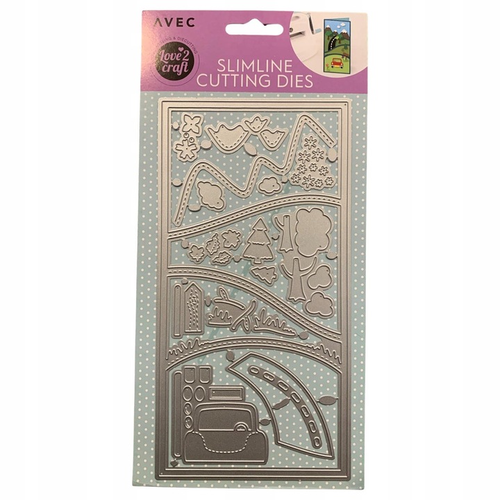 Set matrite de taiere AVEC, 10x21cm, metal, 3 forme