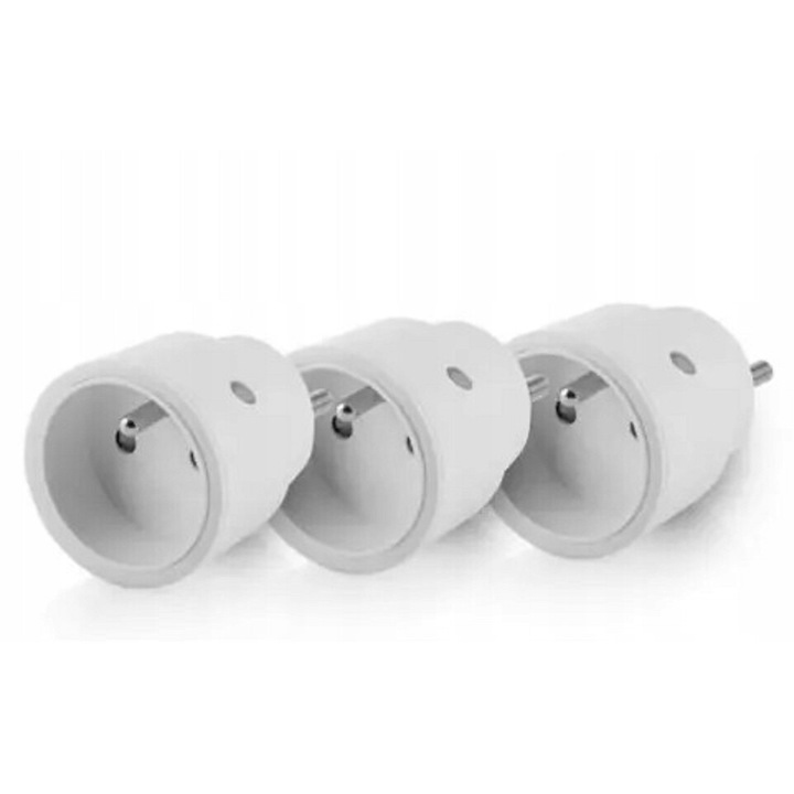 Комплект от 3 Smartwares SH4-99565AT-FR контакта, 2300W, бели, CARDSPLITTER