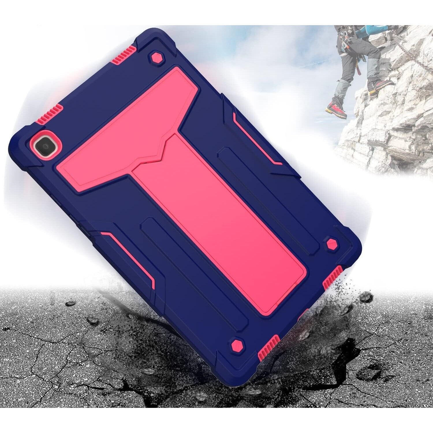 Husa blindata Huawei MatePad T8, cu suport, roz