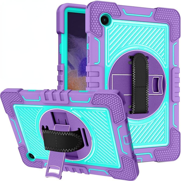 Husa Samsung Galaxy Tab A de 8,4 inchi, cu curea de umar, violet