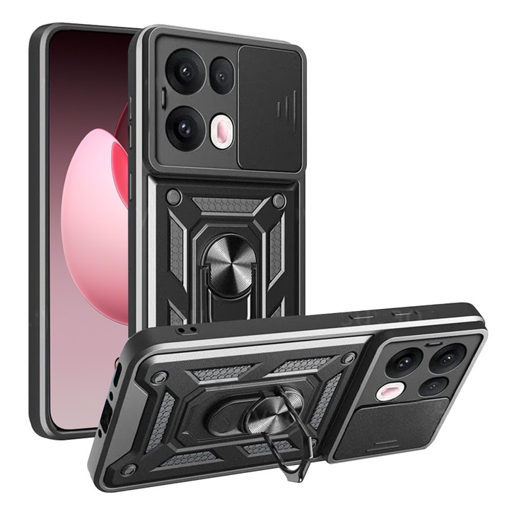 Кейс за Oppo Reno 13 Pro camshield pro черен