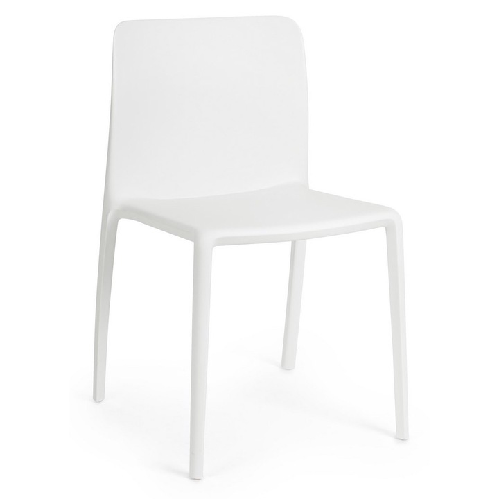 4 db fehér polipropilén Chloris szék készlet 50,5x42x82 cm