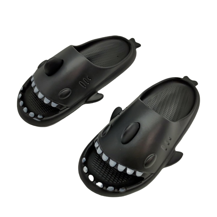 Честити пантофи Shark E01черни 114684, Черен