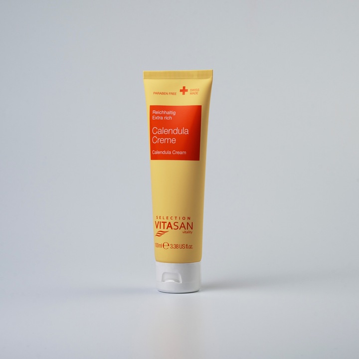 Crema de Galbenele cicatrizanta pentru o piele uscata si sensibila, Vivasan, 100 ml