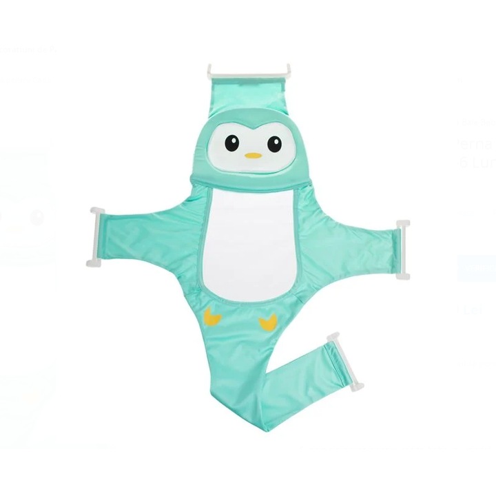 Suport tip Perna Pinguin Verde pentru Cadita Bebelusi (0-6 Luni) 32x48x10cm