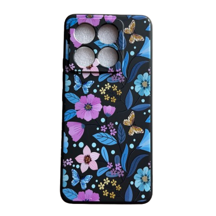 Husa TPU Soft compatibila cu Xiaomi 14T/ 14T Pro, Butterfly Black