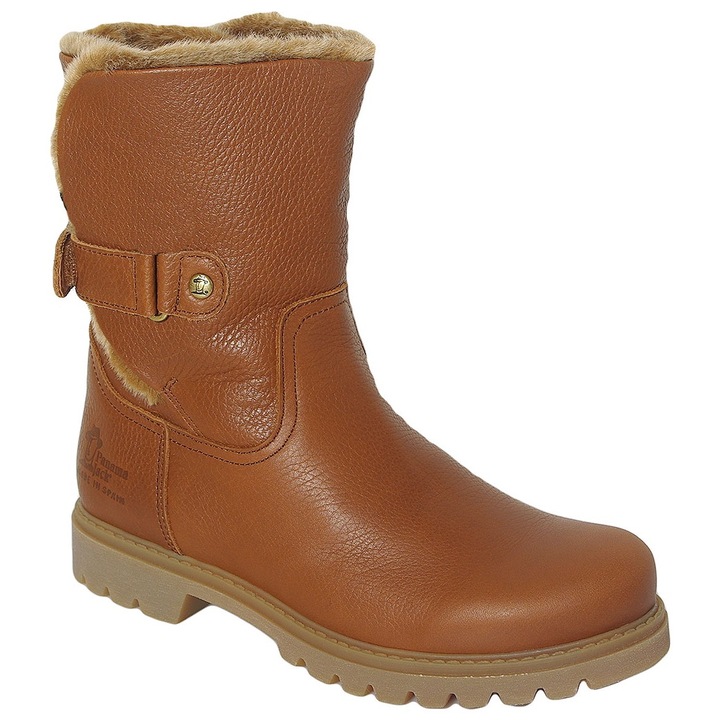 Botine dama Panama Jack, impermeabile, maro, piele naturala, 36 EU