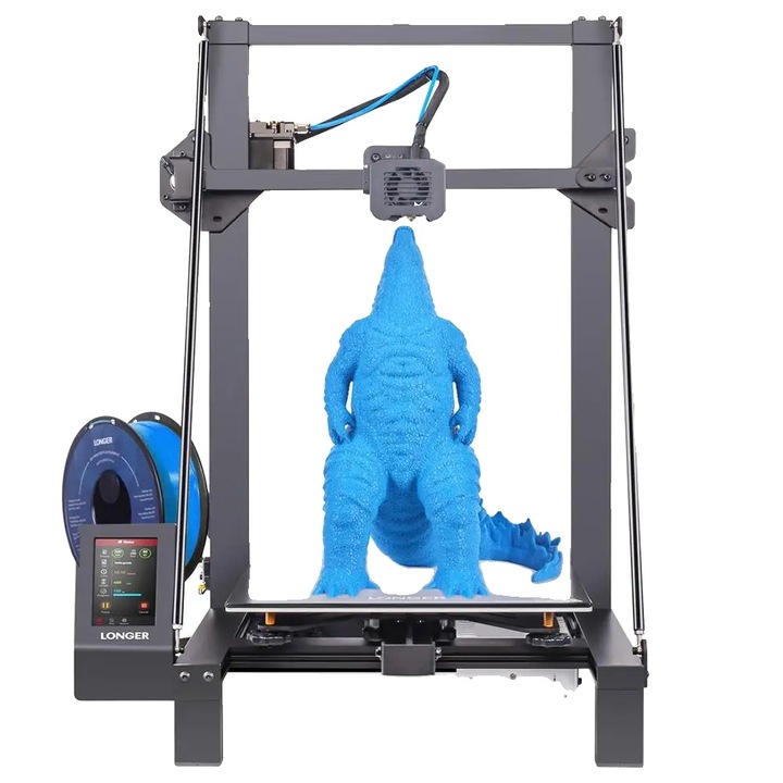 LONGER LK5 PRO 3D nyomtató, nagy nyomtatási térfogat 300x300x400 mm, csendes működés, 3 hüvelykes színes érintőképernyő