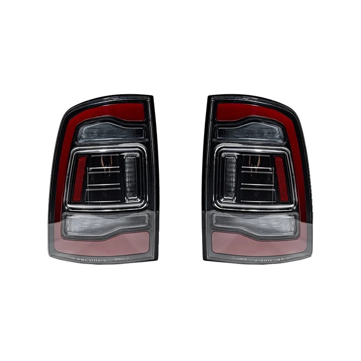 Asamblare Lampa Spate pentru Dodge Ram 1500, 2009-2010, rosu, set complet