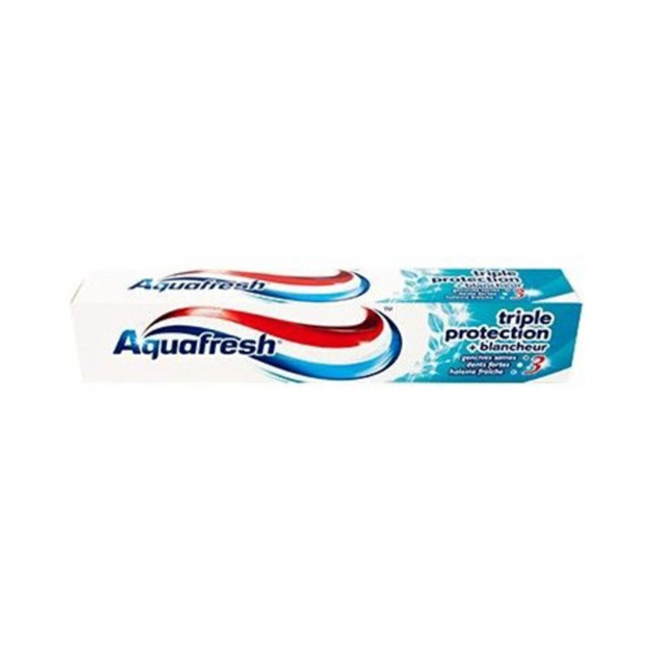 Избелваща паста за зъби Aquafresh Triple Protection, 75 мл