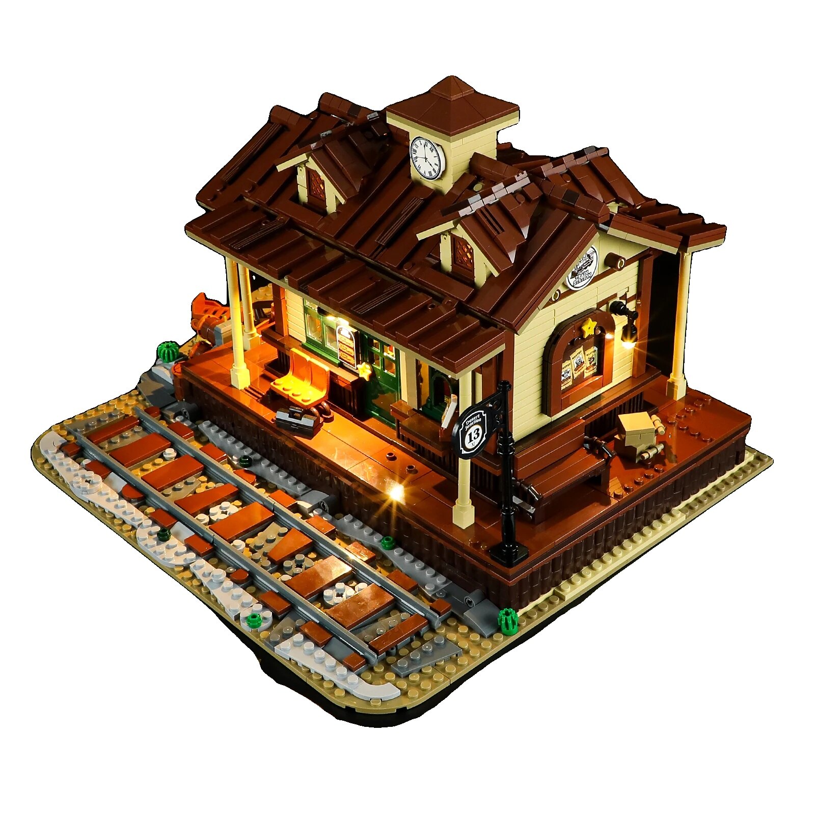 Set de constructie Western Railway Station, 1523 piese, material