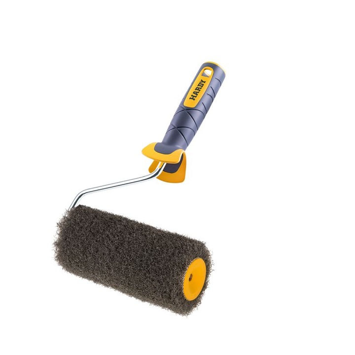 Стъргалка за шпакловка Hardy Rolputz, 18 см, абсорбиращ материал, лесна за почистване, с дръжка