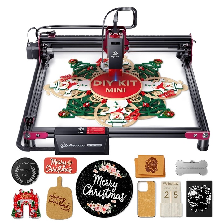 Kit DIY Mini 5W pentru Gravare Laser, Viteza Mare de Gravare, Decoratiuni de Craciun, 300x315mm