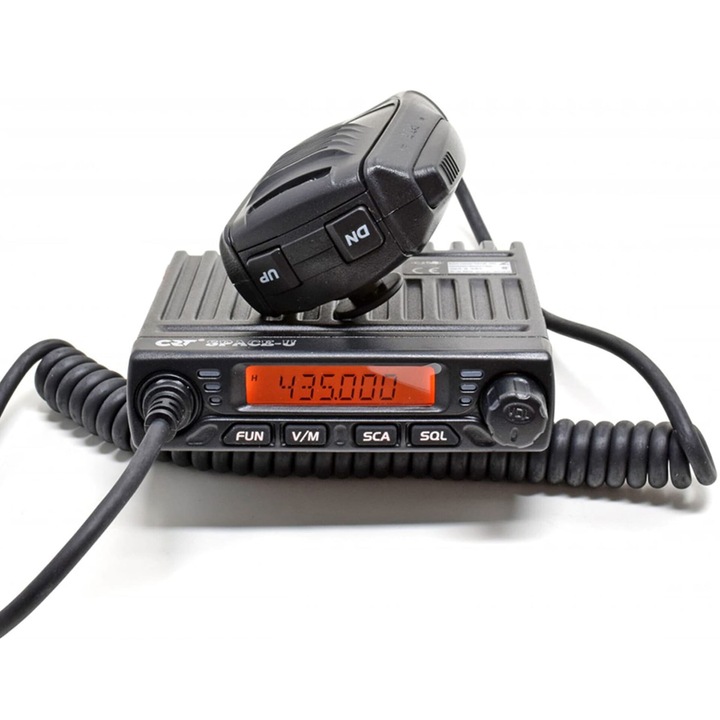 Радиостанция CRT Space COM U, 400-470MHz, 17W, 199 канала, 10.5x10.5x2.5cm