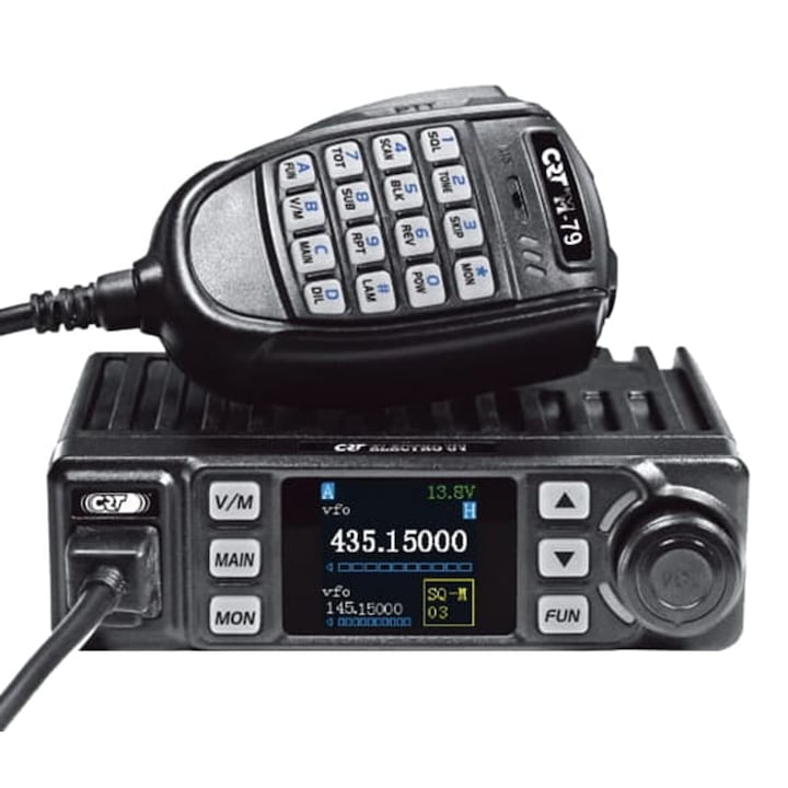 Радиостанция двулентова CRT Electro UV VHF/UHF, 5-20W, 124x101x36mm