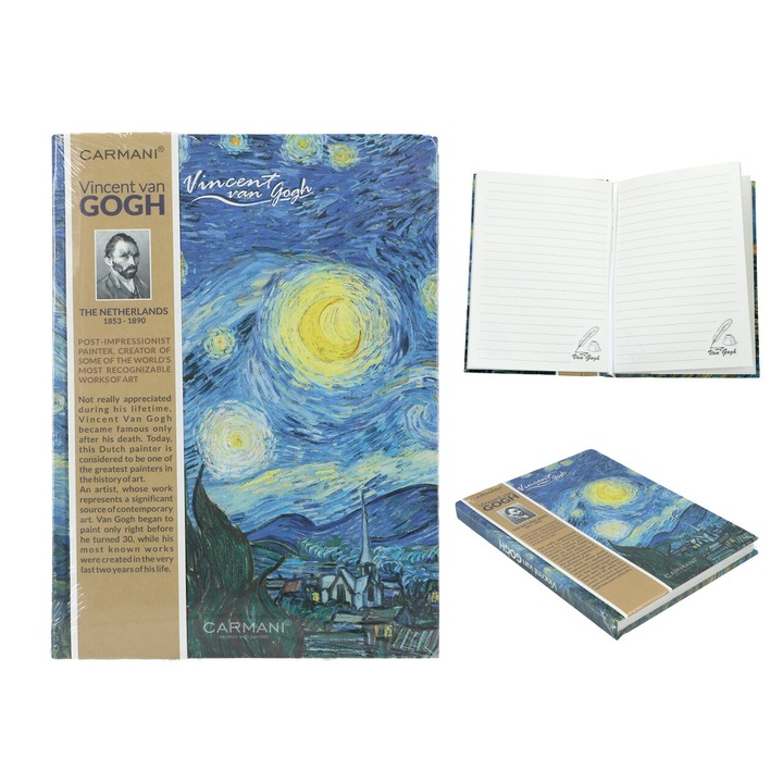 Jegyzetek V. van Gogh, Gwiazdzista Noch, 80 oldal, díszes borító, gumival