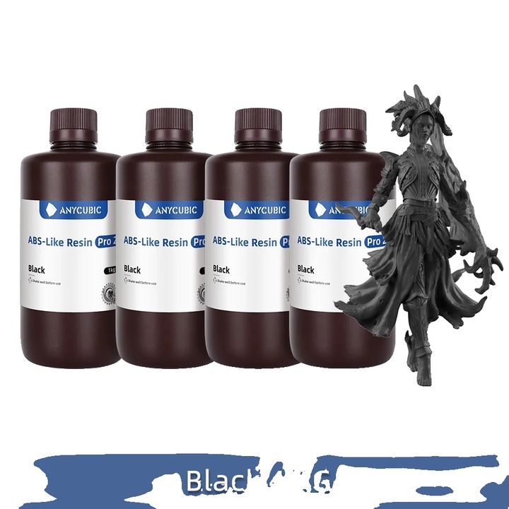 Rasina 3D, 4kg, neagra, pentru imprimare LCD, detalii fine, utilizare usoara