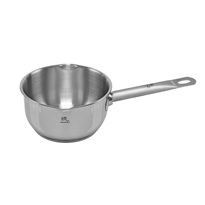 Cratita cu inductie Shiori Steel Series Pro 316, 16cm, inox, inductie, cu masura interioara