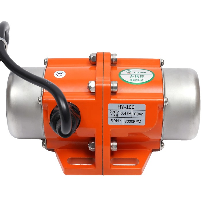 Вибрационен мотор, 220V, 100W, регулируема сила на възбуждане, конструкция от алуминиева сплав