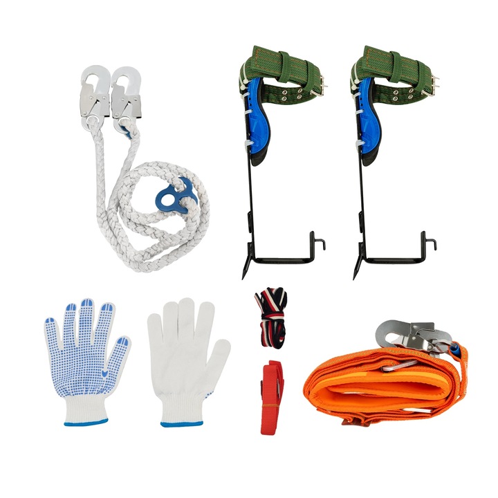 Kit de escalada copaci, 100kg capacitate, centura de siguranta 2m