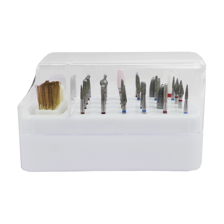 TUFI PROFI PREMIUM fúró/ecsettartó, 30 férőhelyes, fehér