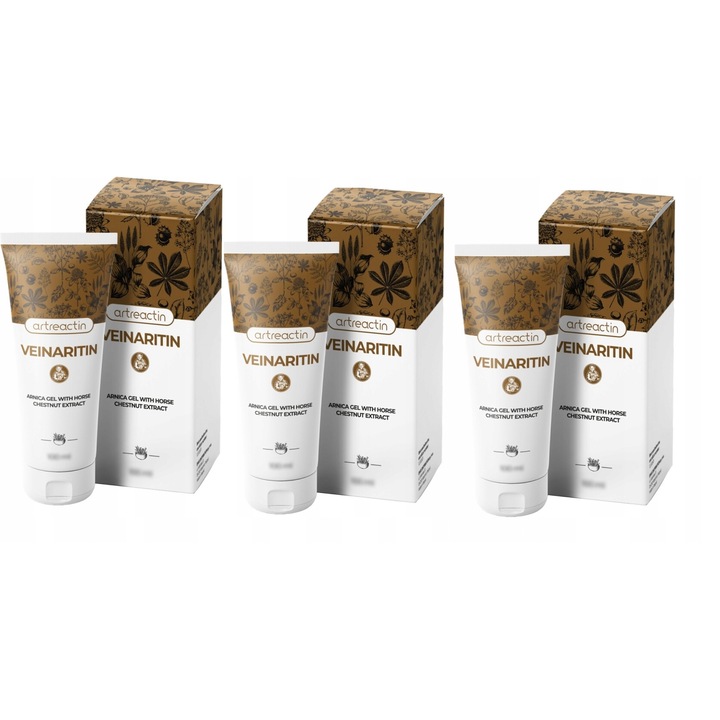 3x Veinaritin - suport pentru cinci greci, independent de vene varicoase si tromboza venoasa