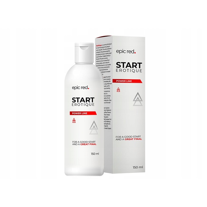 Gel intim Epic Start erotique, 150ml, stimulent, pentru cresterea performantelor sexuale, pentru barbati