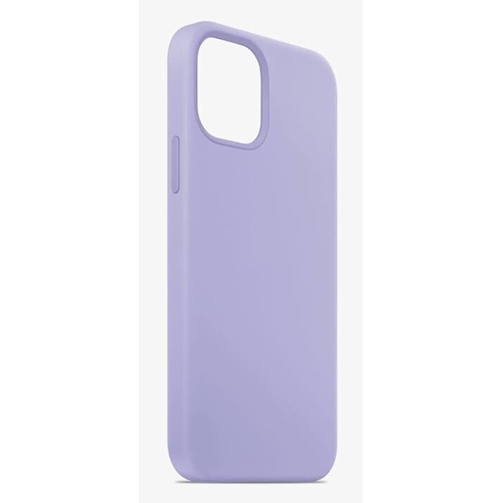 Husa spate silicon, interior catifelat, compatibil cu Honor 90, Mov