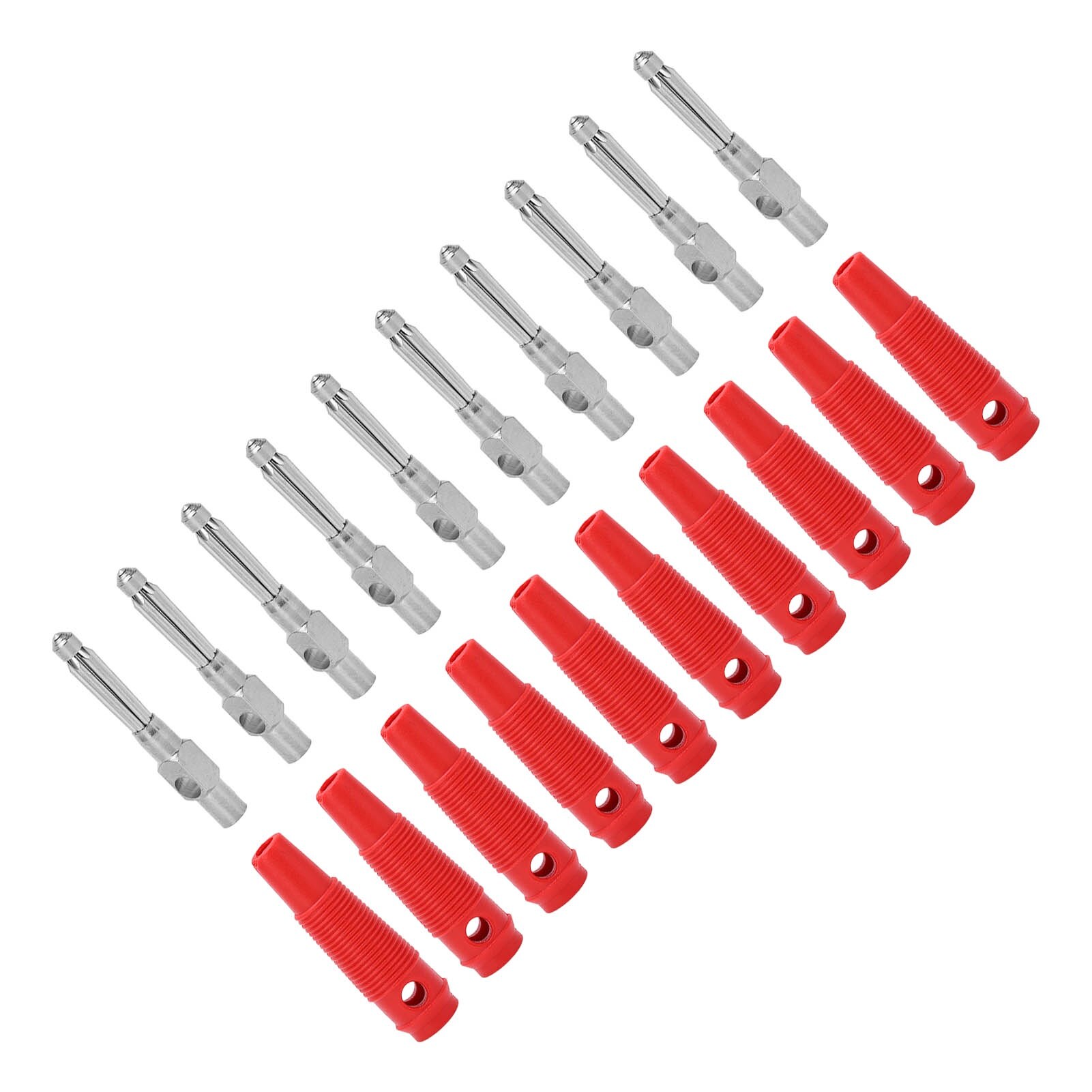 Set 10 conectori banana 4mm, BGHYHYHI, 1000V, 32A, lungime 61mm