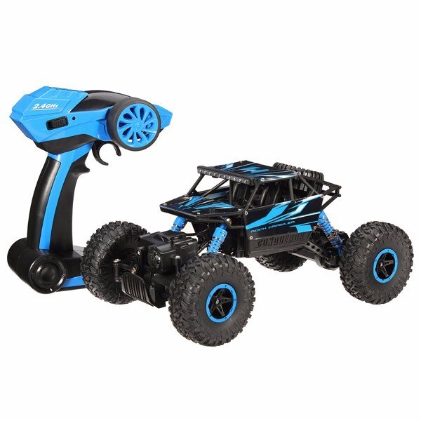 CRDB70%マウイワウイ Masinuta RC Rock Crawler 1/18, AMEWI, 4WD, albastra, 24,6x13,3x15