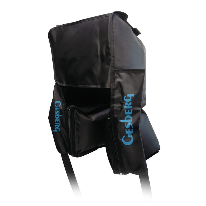 Accesoriu suplimentar pentru aparatul de drenaj limfatic Gesberg Presso Health - pantaloni anti-celulitici, 4 camere, marime universala, negru, EAN 5906251673039