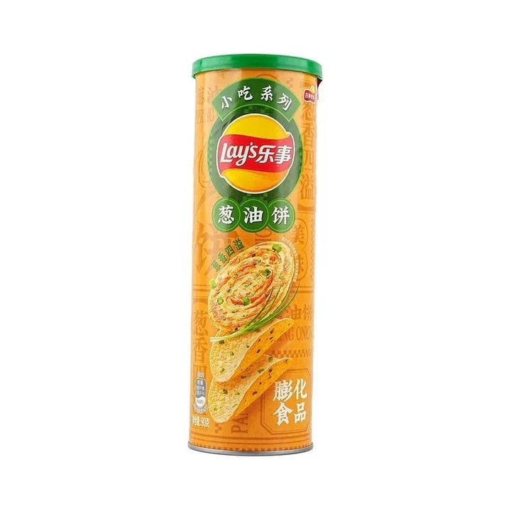 Картофен чипс Lay's с вкус на зелен лук, 90гр
