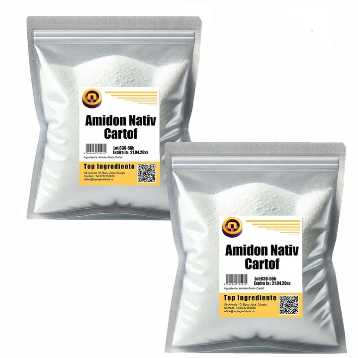 Amidon Nativ Alimentar din Cartof Pachet 2X500g