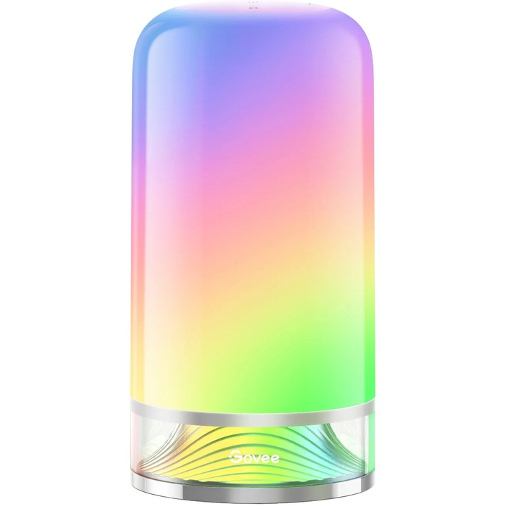 Lampa LED RGBICWW inteligenta Govee H6022, matter, Wi-Fi, 500 lm, lumina alba si colorata (2700-6500K),Clasa energetica G