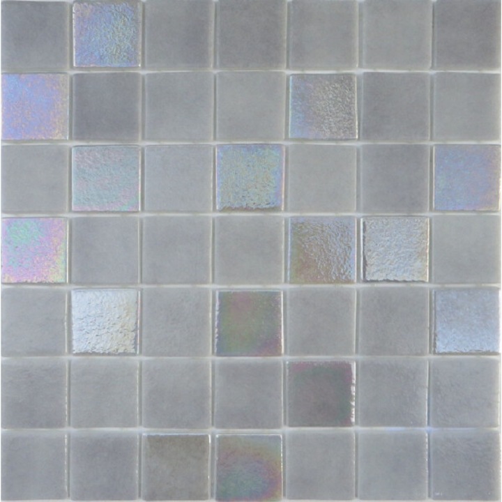 Iriscent, sclipitor, Maxi mozaic de sticla gigant, 50x50 mm, DC-R Cassiopea Maxi, Dimensiunea foii: 365x365 mm