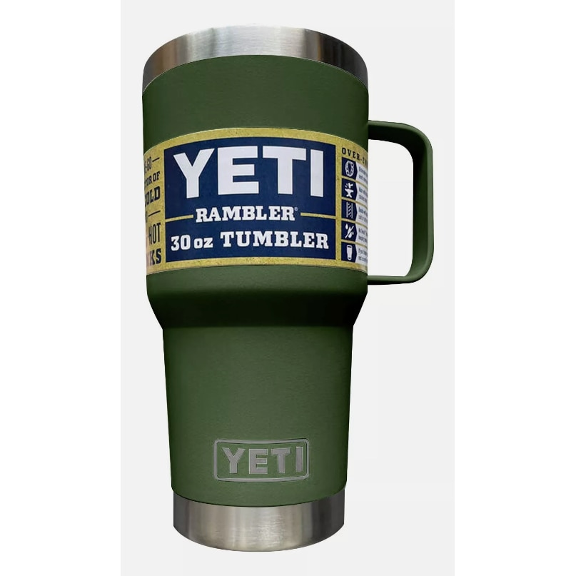Termos cu maner YETI Rambler 30oz din otel inoxidabil, izolatie