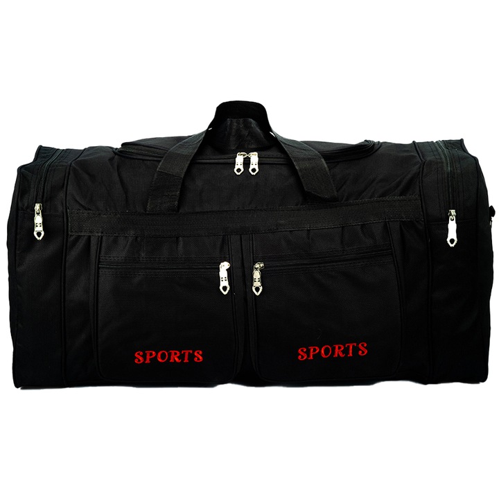 Geanta de calatorie multifunctionala Dollcini – Geanta sport cu mai multe buzunare, portabila si crossbody neagra