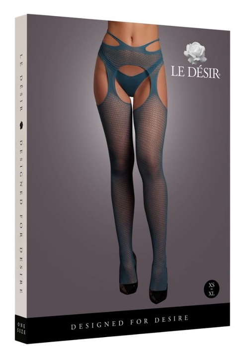 Colanti sexy, VERITE LE DESIR, Albastru, One Size