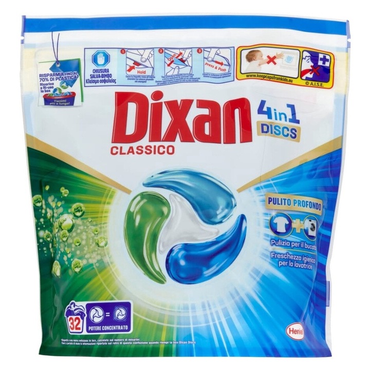Mosószer Dixan poods 4in1 Classic 32 db