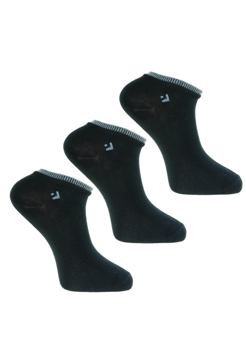 Sosete barbati din bumbac, negru, pachet de 3, Moraj, 43-45 EU