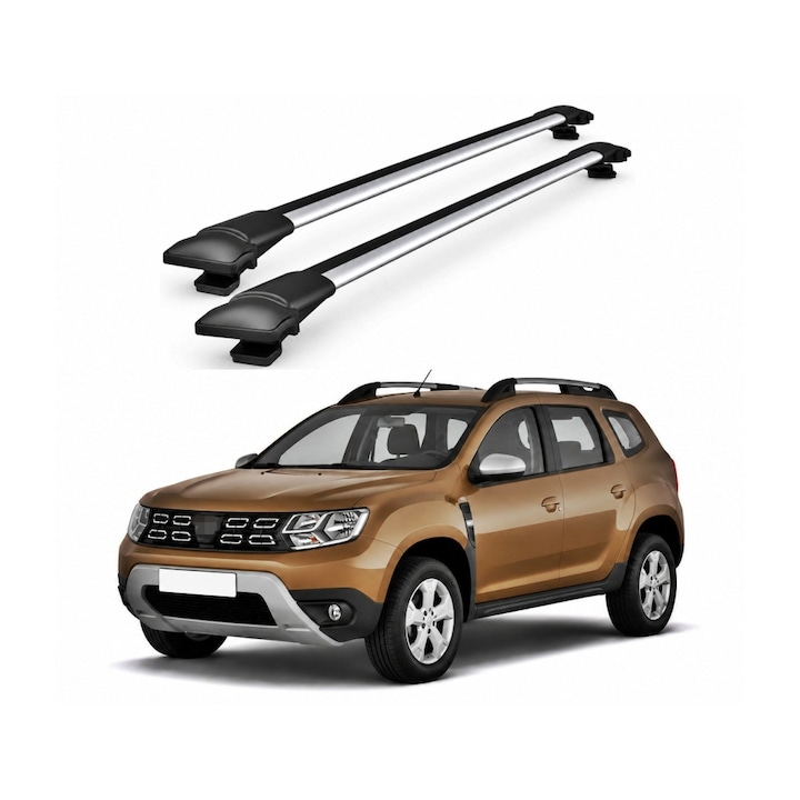 Set bare portbagaj transversale din aluminiu pentru Dacia Duster II 2018-2023