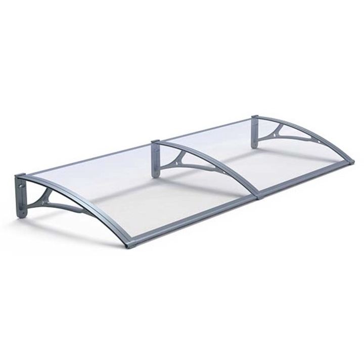 Copertina PRO Aluminiu Plexiglas de usa, gri transparent, MAPROFI, 200 x 150 cm