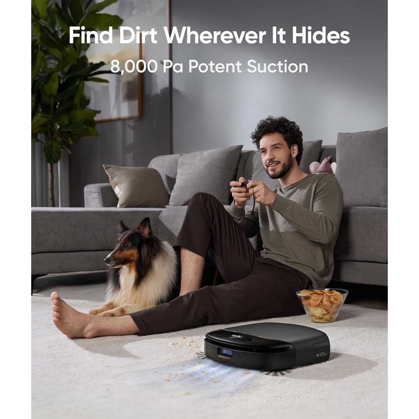 Aspirator robot eufy Robot Vacuum Omni S1 Pro, Statie All-in-One