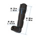 Gesberg® aparat masaj picioare, drenaj limfatic, masaj terapeutic, 4x2 camere, 8 niveluri intensitate, masaj picioare, gambe, coapse, 12W, Negru