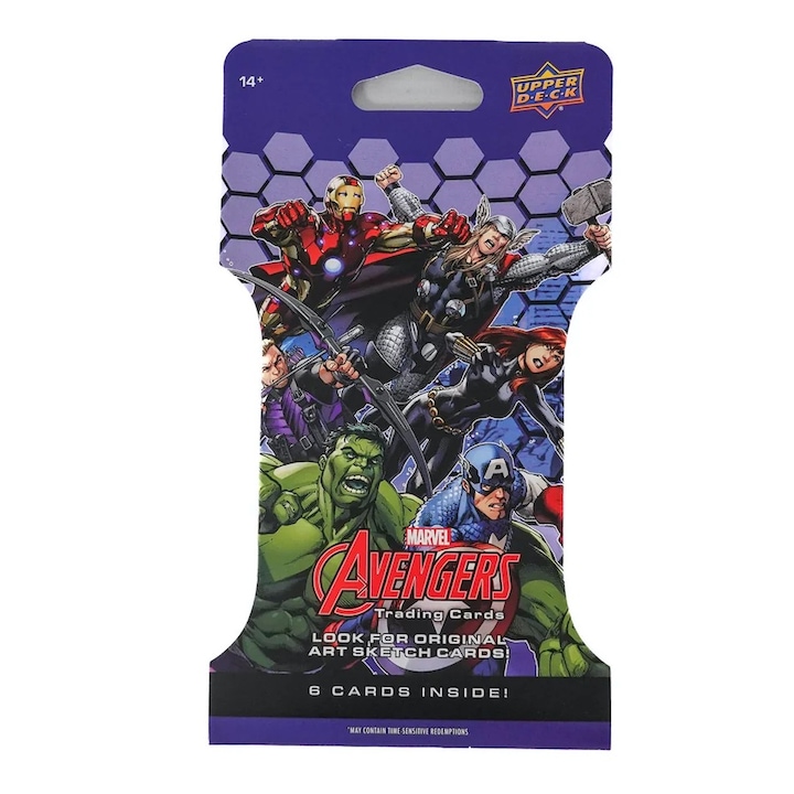Upper Deck 2024 Marvel Avengers Sleeved Csomag (6db Marveles Kártya)